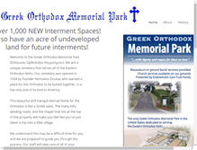 Tablet Screenshot of greekorthodoxmemorialpark.com